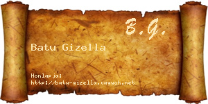 Batu Gizella névjegykártya